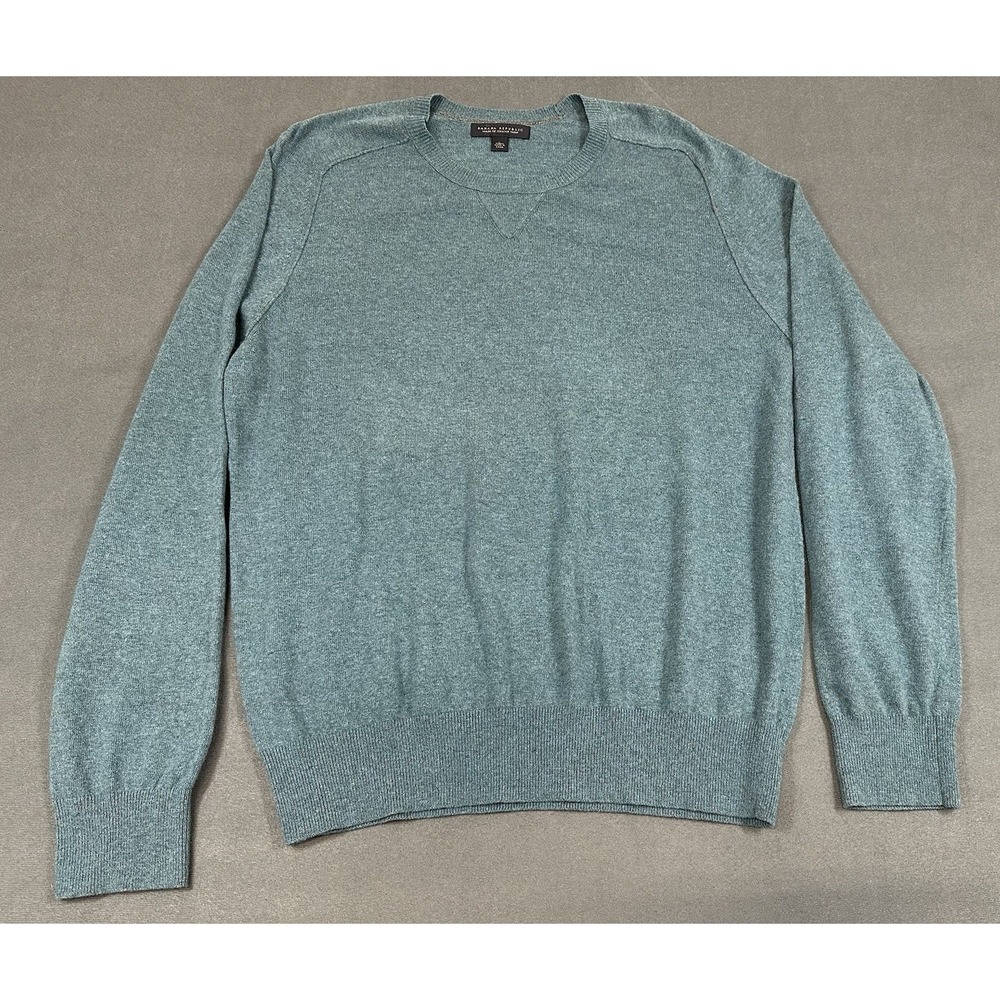 Banana Republic Sweater Mens Large Wool Cashmere Blend Pullover Crew Neck Preppy